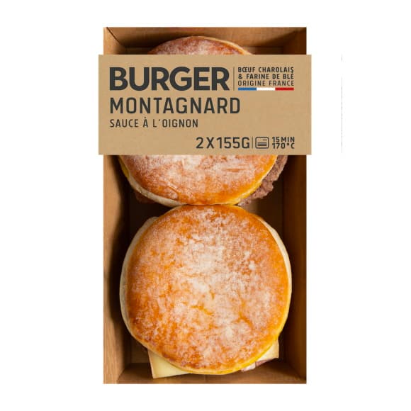 Mb burgers montagnard sauce oignon 2x155gr