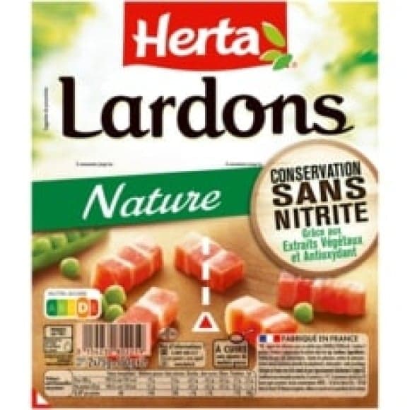 Herta lardons nature csn 2x75g