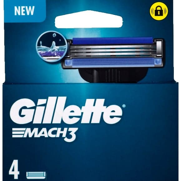 Gillette mach3 lames base 4ct