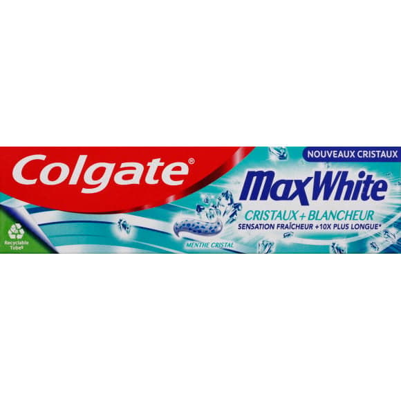 Colgate max white dentifrice micro cristaux