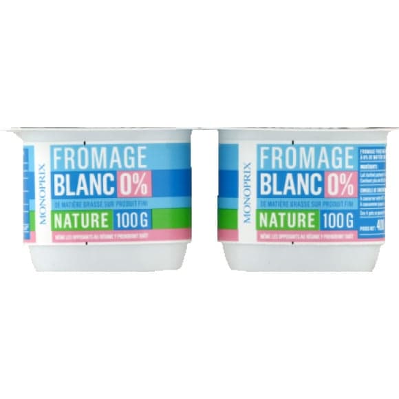 Fromage blanc 0% nature