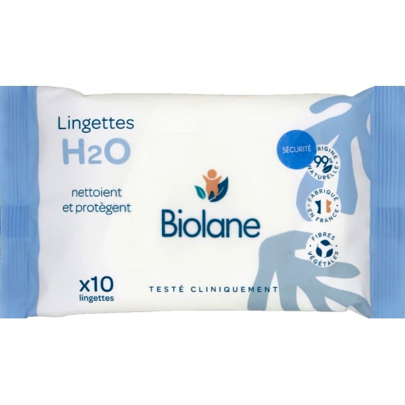Biolane Lingettes Epaisses H2O x 10 lingettes - Cdiscount Puériculture &  Eveil bébé