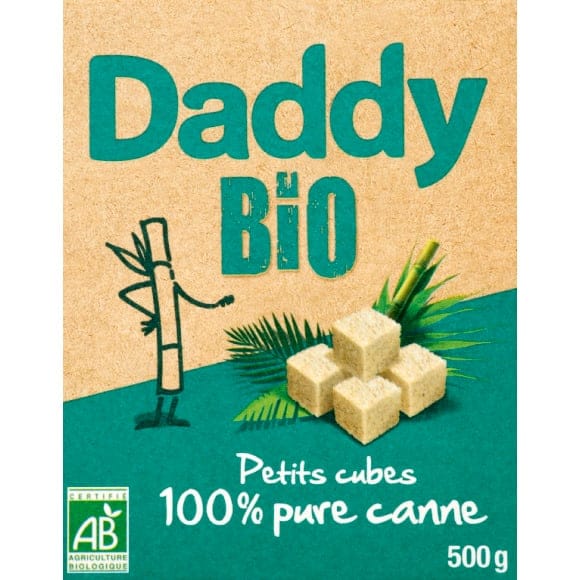 DADDY Sucre complet pure canne bio en poudre 500g pas cher 