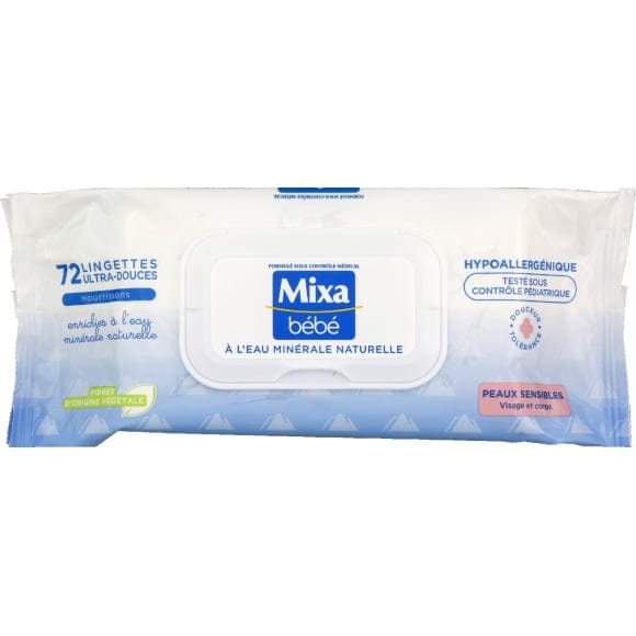 Mixa Mixa lingette eau minerale naturelle 