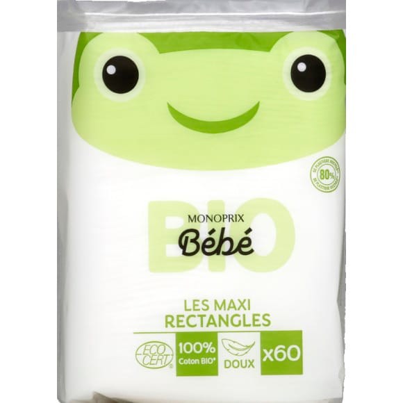 Monoprix bébé Les Maxi Rectangles 100% coton bio doux - Bébé 