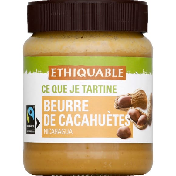 Ethiquable - Beurre de Cacahuète du Nicaragua (350g) commandez en ligne  avec Flink !