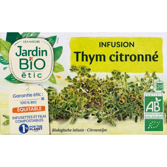 JARDIN BIO ETIC Infusion thym citron 