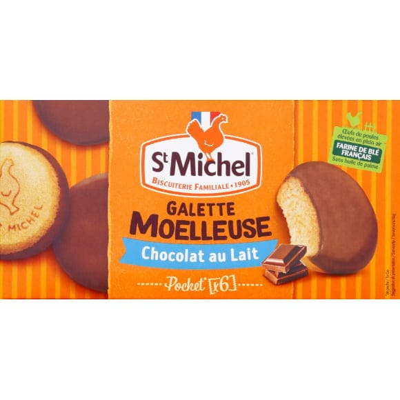 St Michel Galettes moelleuses chocolat au lait 