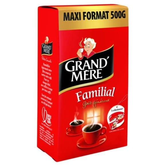 GRAND MERE - GRAND MERE Paquet de 250g de Café moulu Familial, Robusta