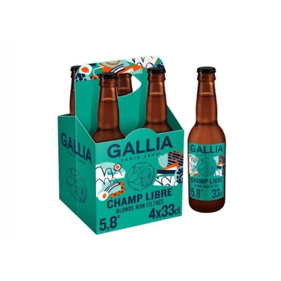GALLIA Biere Blonde non Filtrée 5,8% 
