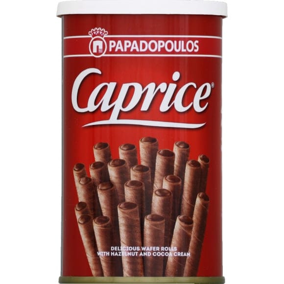 Promo Caprice papadopoulos gaufrettes roulées au chocolat chez Auchan