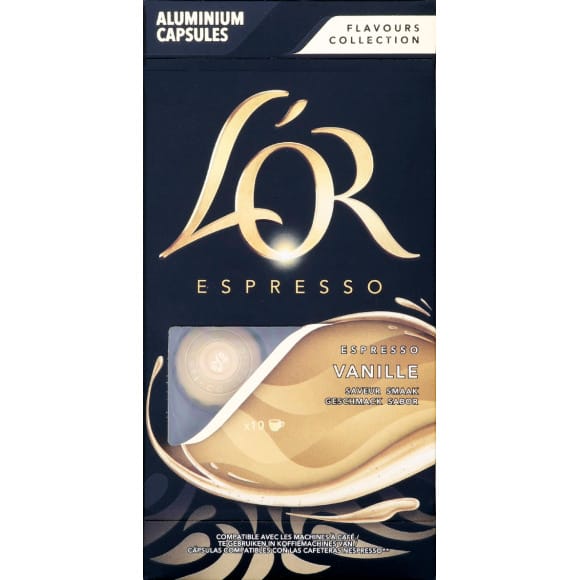 LOR Café capsule Espresso Vanille compatible machine Nespresso 