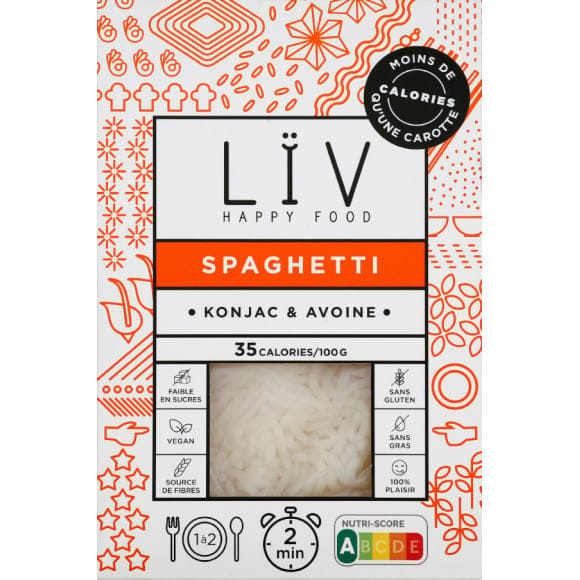 Promo Liv happy food spaghetti de konjac chez Monoprix