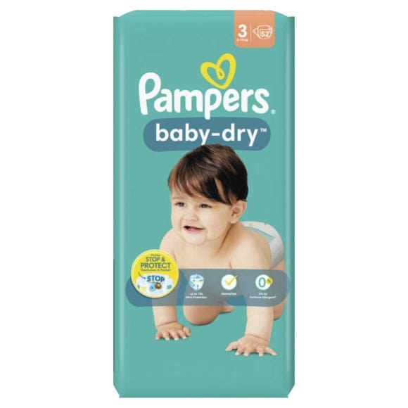 Paquet de couches Pampers baby dry taille 3 - Pampers