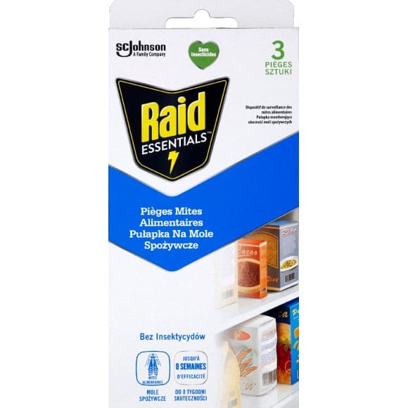 Raid Raid essentials pieges mites alimentaires x3 - sans insecticides 