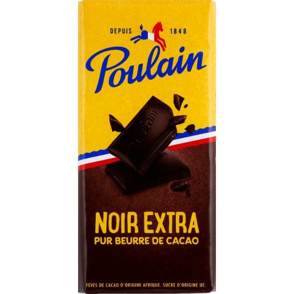 Poulain Noir Extra - Tablette chocolat noir | 2x400g