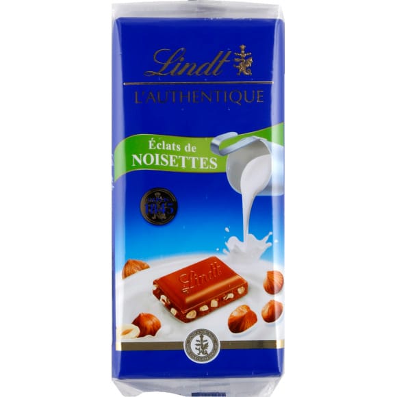 Lindt Tablette Chocolat Lait-Noisettes, 100 g - Boutique en ligne