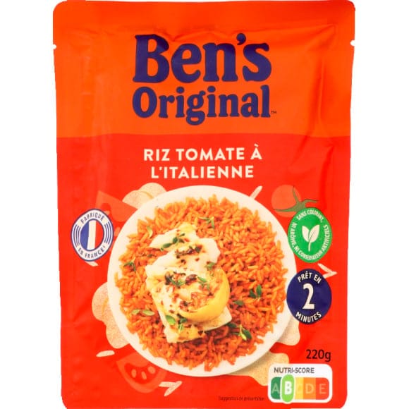 Uncle Ben’s Riz micro-ondes curry & légumes 2mn UNCLE BEN'S 220g