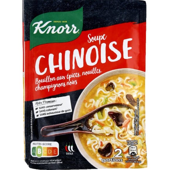 Soupe déshydratée chinoise KNORR : le sachet de 69g à Prix Carrefour