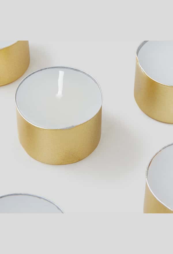 second-row-image de 9 bougies chauffe plat dorées