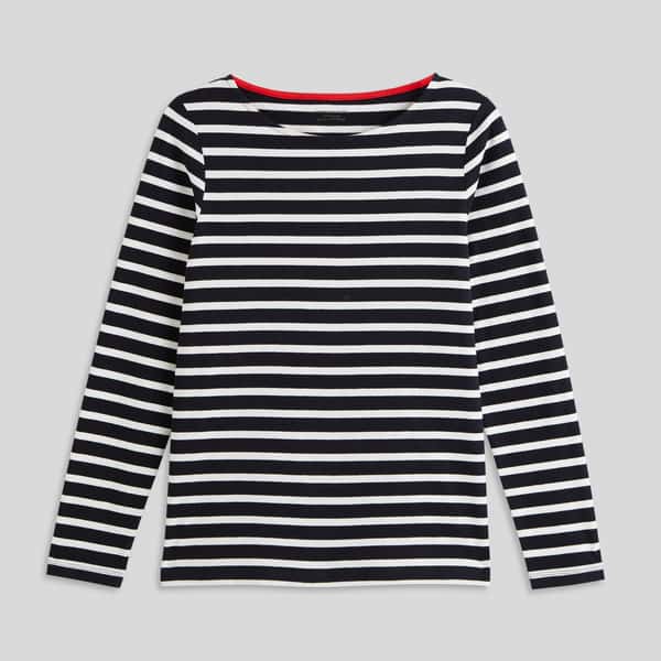 third-row-image de T-shirt marinière en coton BIO