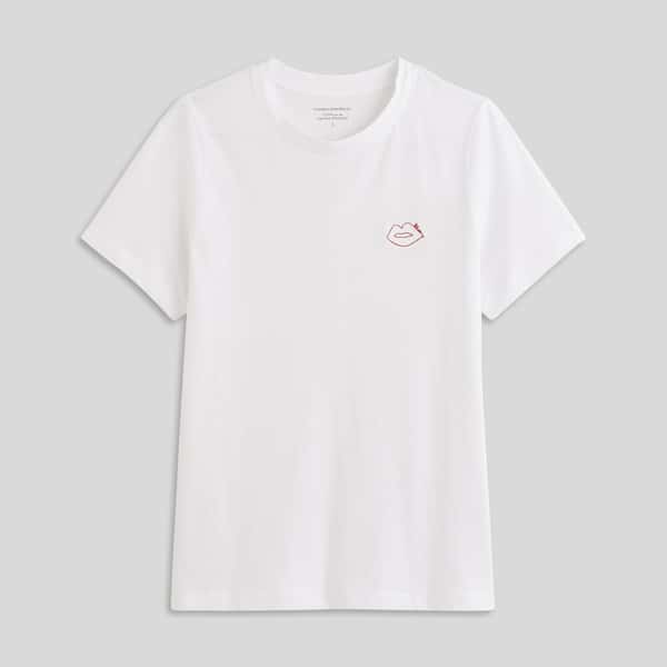 third-row-image de T-shirt brodé en coton bio