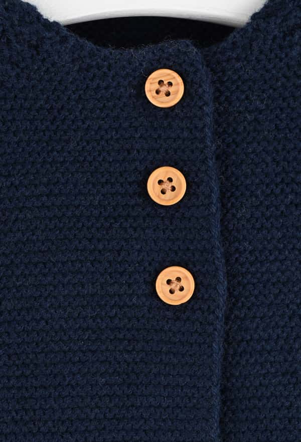 third-row-image de Cardigan tricot contenant coton BIO certifié Oeko-Tex