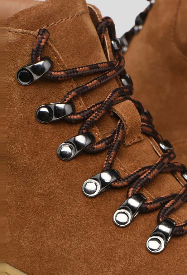 third-row-image de Chaussures à lacets Outdoor en cuir