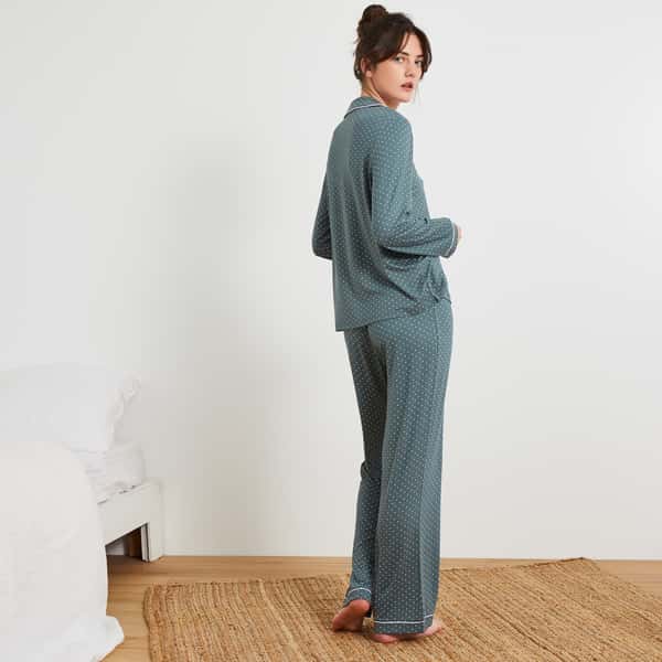 last-odd-image de Pyjama à pois en viscose ECOVERO