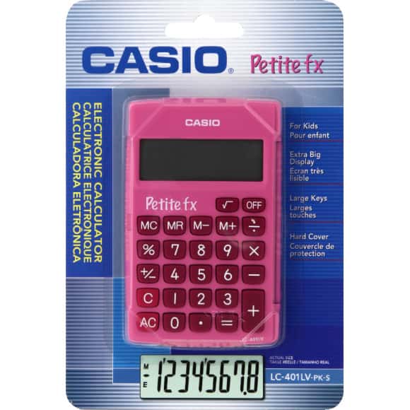 first-row-image de Calculatrice de poche Petite FX, Rose