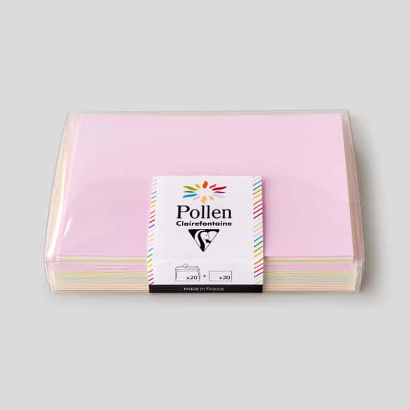 first-row-image de Set de 20 cartes + 20 enveloppes Pollen