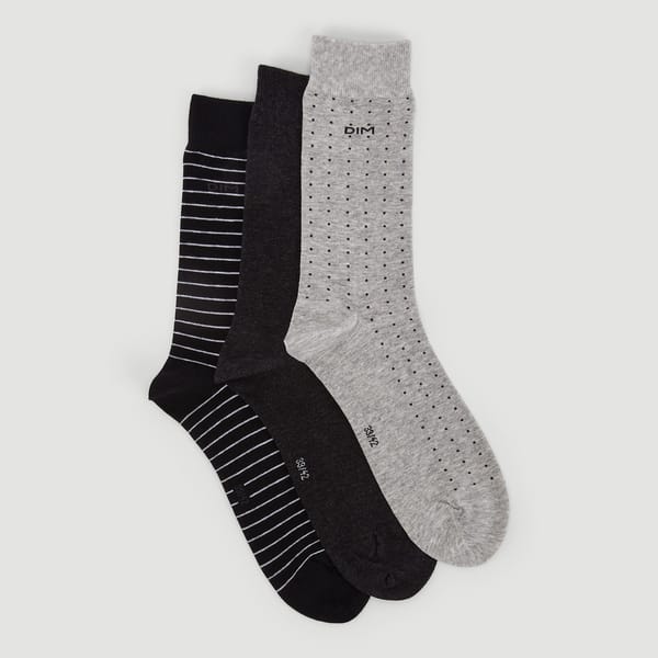 second-row-image de 3 paires de chaussettes, coton - DIM