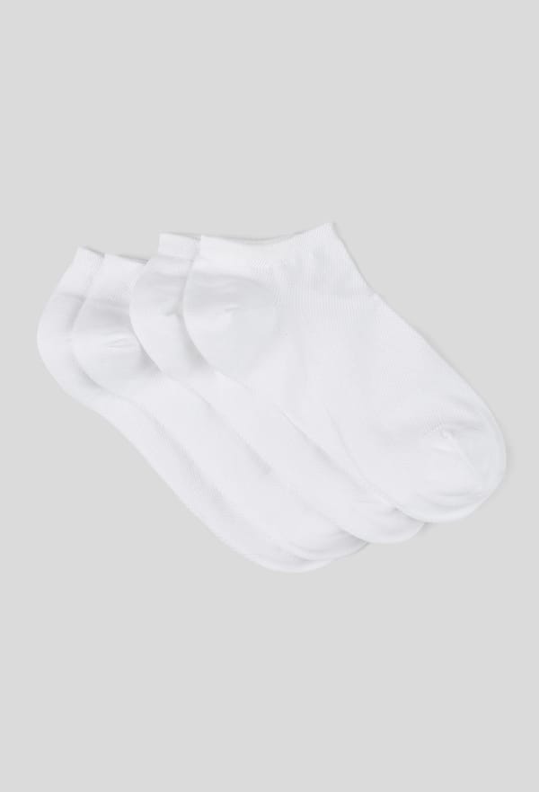second-row-image de Lot x2 Mini-socquettes piquée, blanc