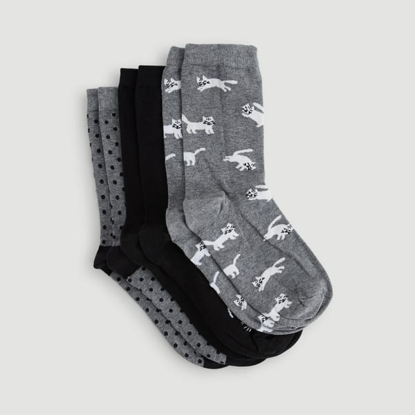 second-row-image de Pocket chaussettes imprimées chats