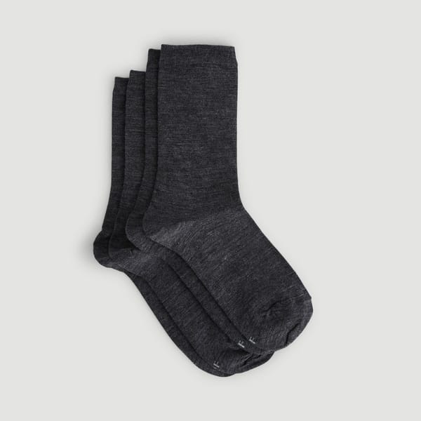 second-row-image de Lot de 2 paires de chaussettes en laine