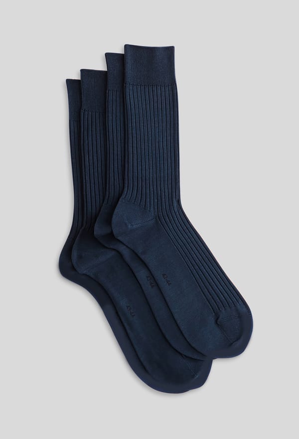 second-row-image de Lot de 2 paires de chaussettes en fil d écosse pur coton
