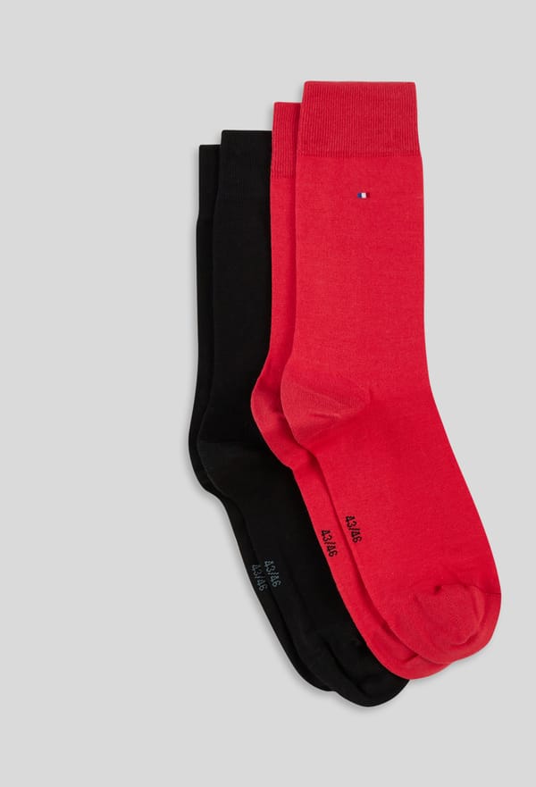second-row-image de Lot de 2 paires de chaussettes unies