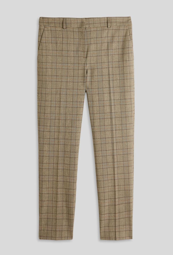 third-row-image de Pantalon plissé à carreaux