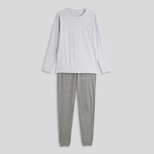 third-row-image de Ensemble pyjama long en coton BIO