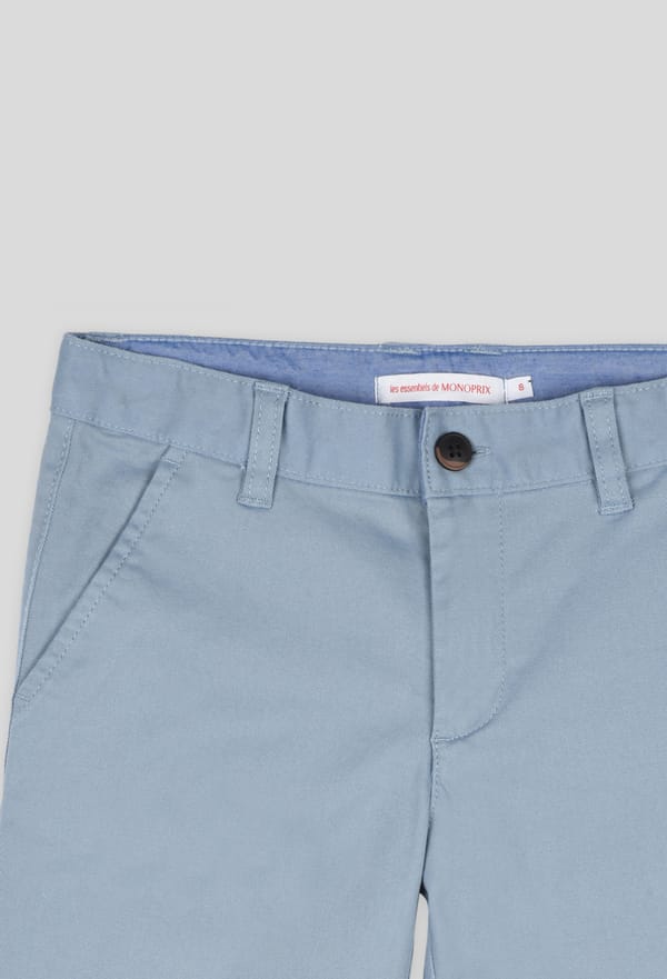 third-row-image de Pantalon slim en coton BIO