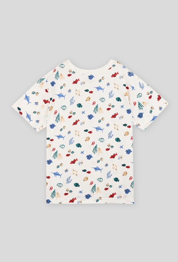 last-odd-image de T-shirt manches courtes imprimé garçon en coton BIO