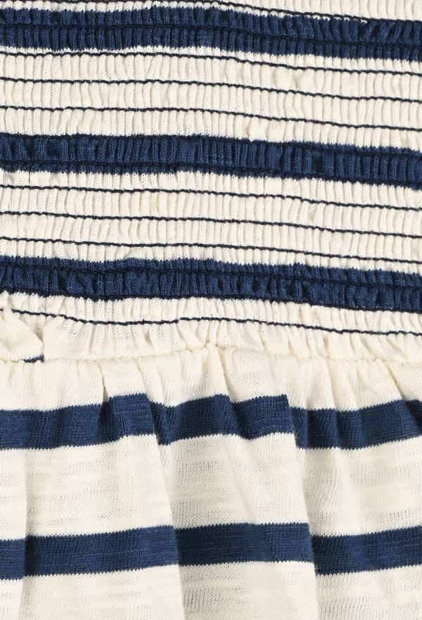 third-row-image de Robe à bretelles rayée en coton BIO
