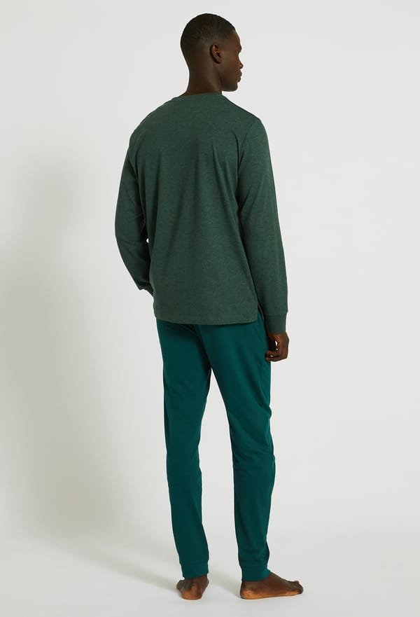 last-odd-image de Pyjama manches longues et pantalon en jersey de coton, Bio