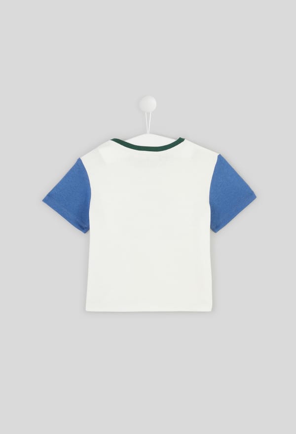 last-odd-image de T.shirt flocké à manches contrastées en coton BIO, Oeko-Tex