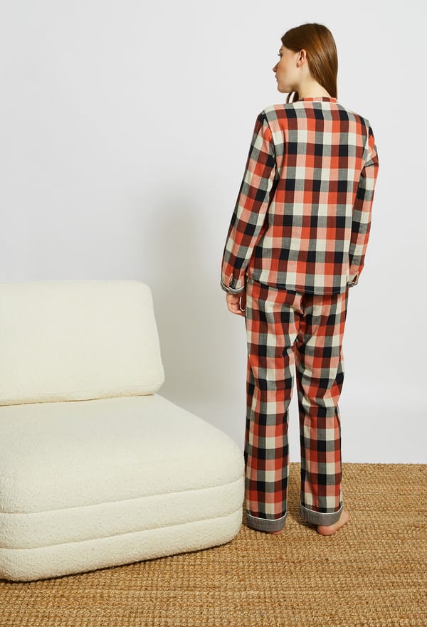 last-odd-image de Pyjama à carreaux vichy en coton double face, Oeko-Tex