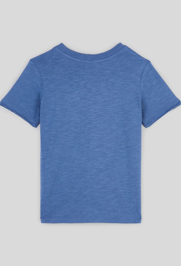 last-odd-image de T-shirt manches courtes uni poche poitrine en coton BIO