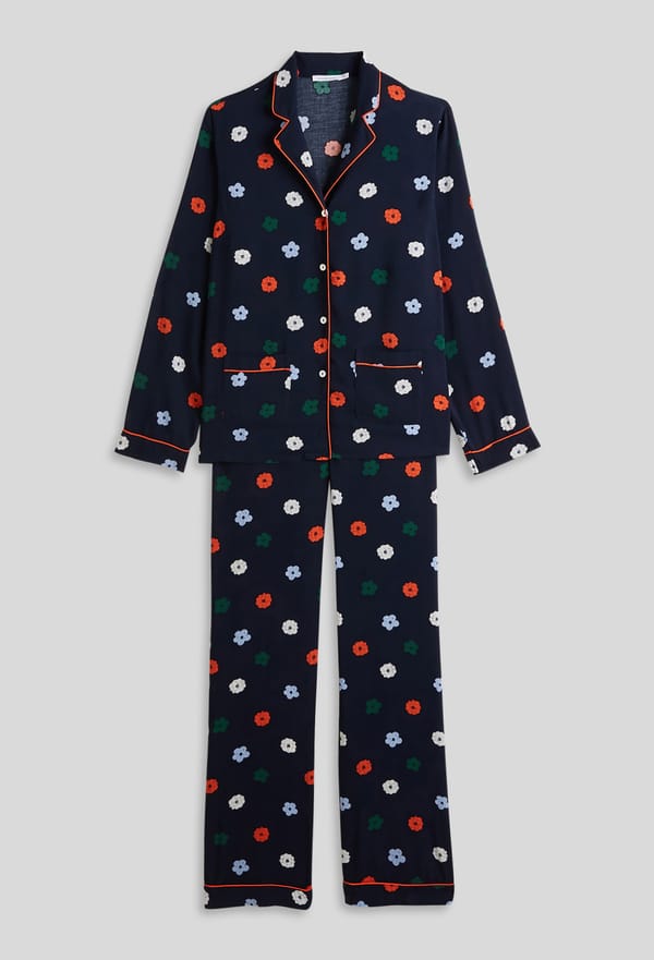 third-row-image de Pyjama col tailleur en viscose Ecovero