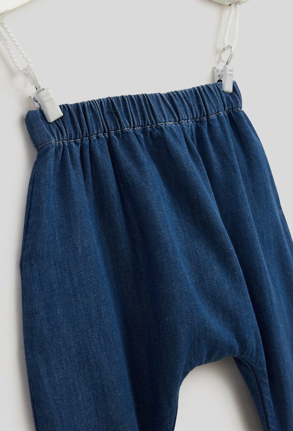 third-row-image de Pantalon en denim à poches, Oeko-Tex