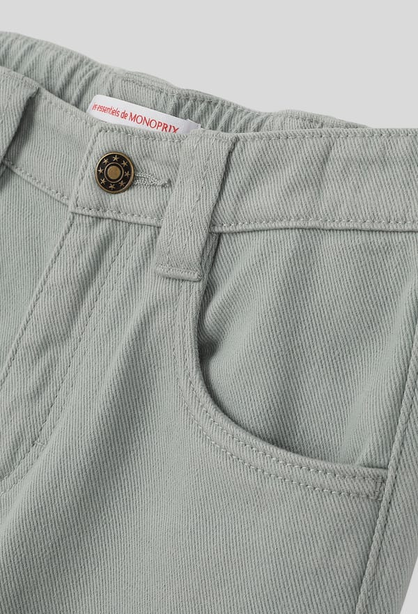 third-row-image de Pantalon large en coton twill, certifié OEKO-TEX