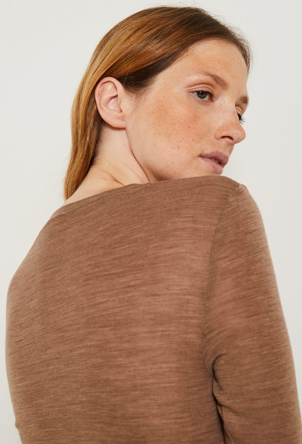 last-odd-image de T-shirt manches longues en laine, Oeko-Tex